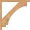 Ekena Millwork Imperial Block Smooth Bracket w/ Offset Brace, Western Red Cedar, 3 1/2"W x 26"D x 26"H BKT0402X26X26IMP05SWR - alternate 2